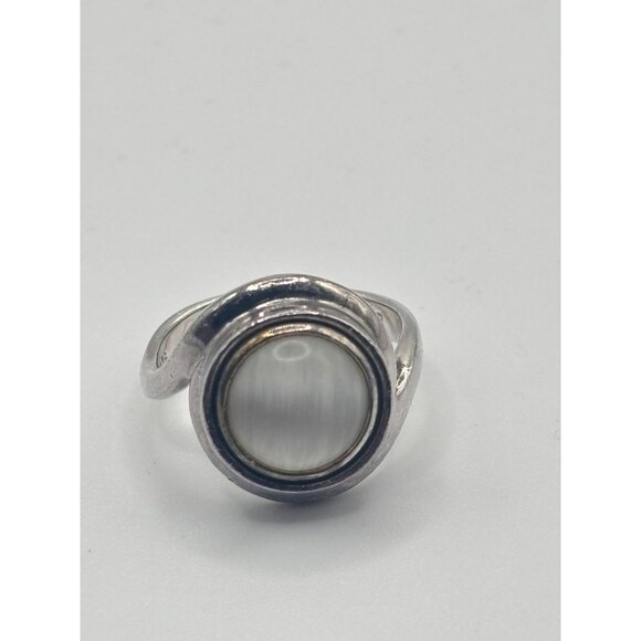 Kameleon 925 Sterling Silver Ring With White Mother Of Pearl Gemstone Size 7.5 - Picture 7 of 11